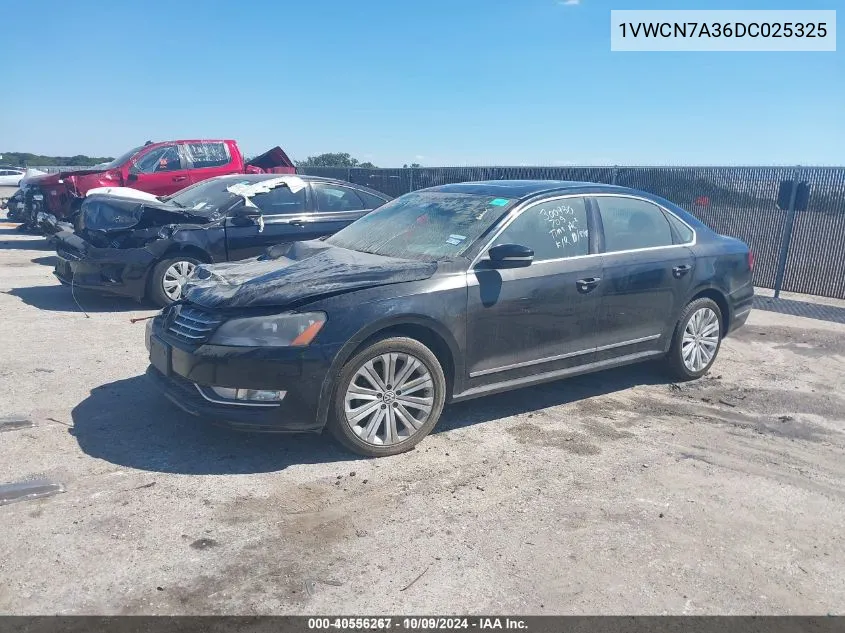 2013 Volkswagen Passat 2.0L Tdi Sel Premium VIN: 1VWCN7A36DC025325 Lot: 40556267