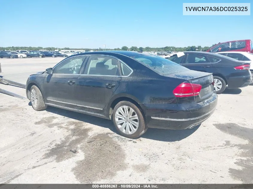 2013 Volkswagen Passat 2.0L Tdi Sel Premium VIN: 1VWCN7A36DC025325 Lot: 40556267