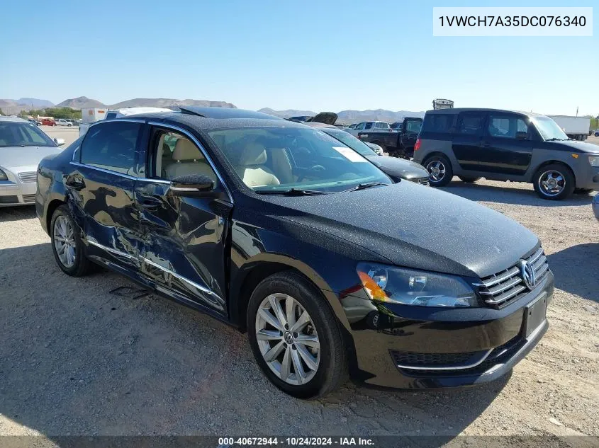 2013 Volkswagen Passat 2.5L Sel VIN: 1VWCH7A35DC076340 Lot: 40672944