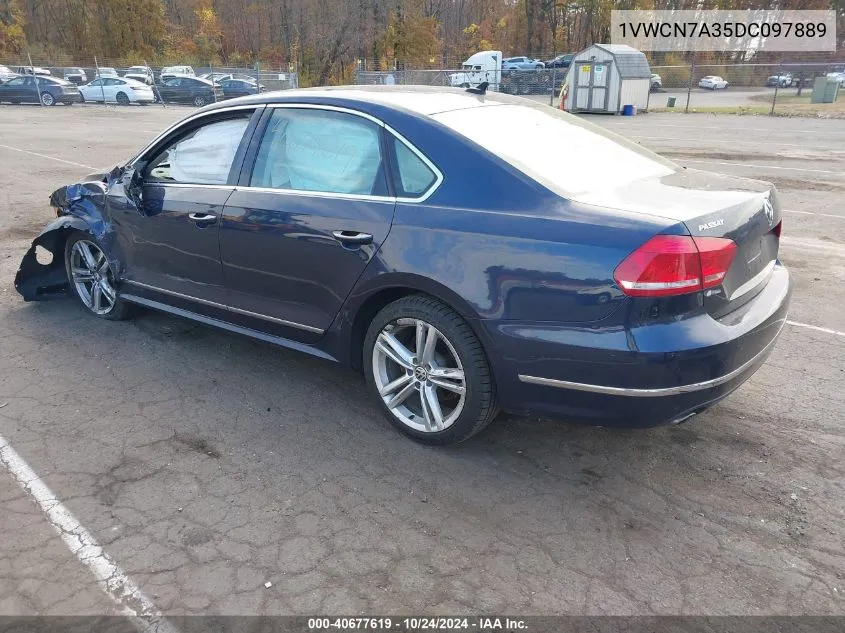 2013 Volkswagen Passat 2.0L Tdi Sel Premium VIN: 1VWCN7A35DC097889 Lot: 40677619