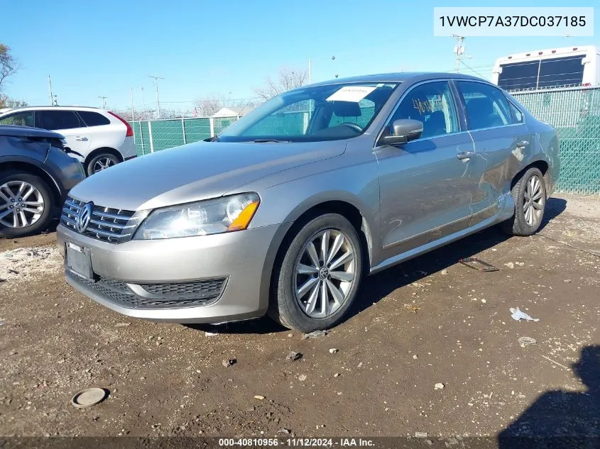 1VWCP7A37DC037185 2013 Volkswagen Passat 2.5L Sel