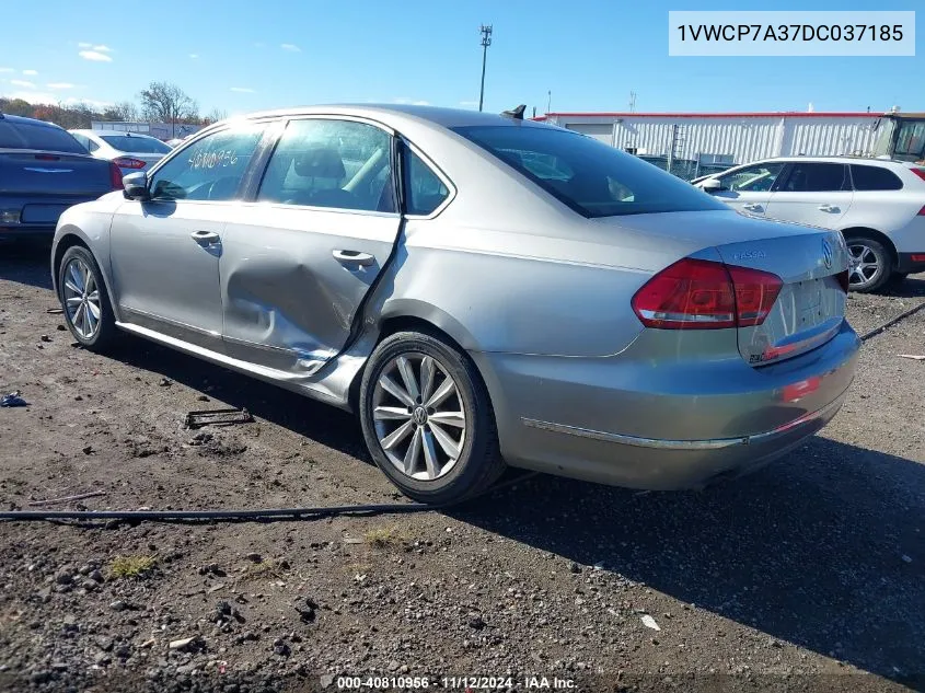 1VWCP7A37DC037185 2013 Volkswagen Passat 2.5L Sel