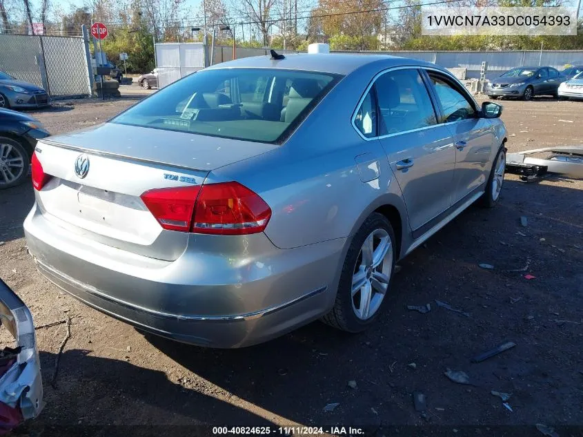 2013 Volkswagen Passat 2.0L Tdi Sel Premium VIN: 1VWCN7A33DC054393 Lot: 40824625