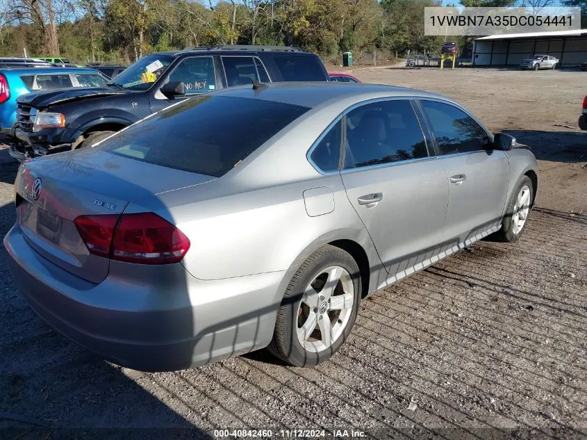 2013 Volkswagen Passat 2.0L Tdi Se VIN: 1VWBN7A35DC054441 Lot: 40842460