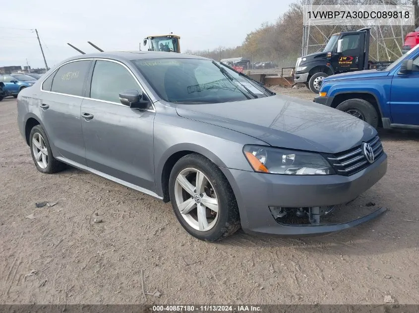 1VWBP7A30DC089818 2013 Volkswagen Passat 2.5L Se