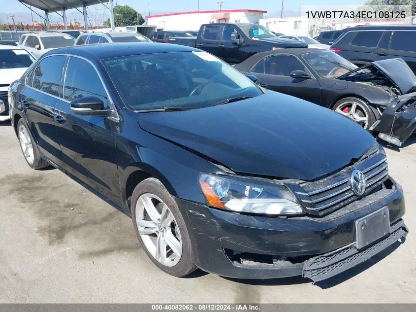 2014 Volkswagen Passat 1.8T Se VIN: 1VWBT7A34EC108125 Lot: 40082062