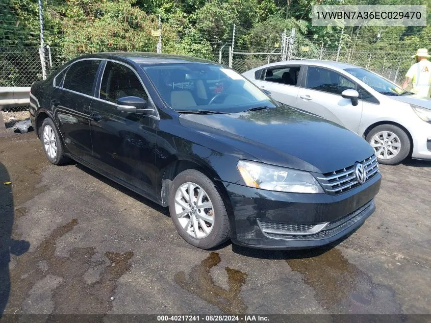 2014 Volkswagen Passat 2.0L Tdi Se VIN: 1VWBN7A36EC029470 Lot: 40217241