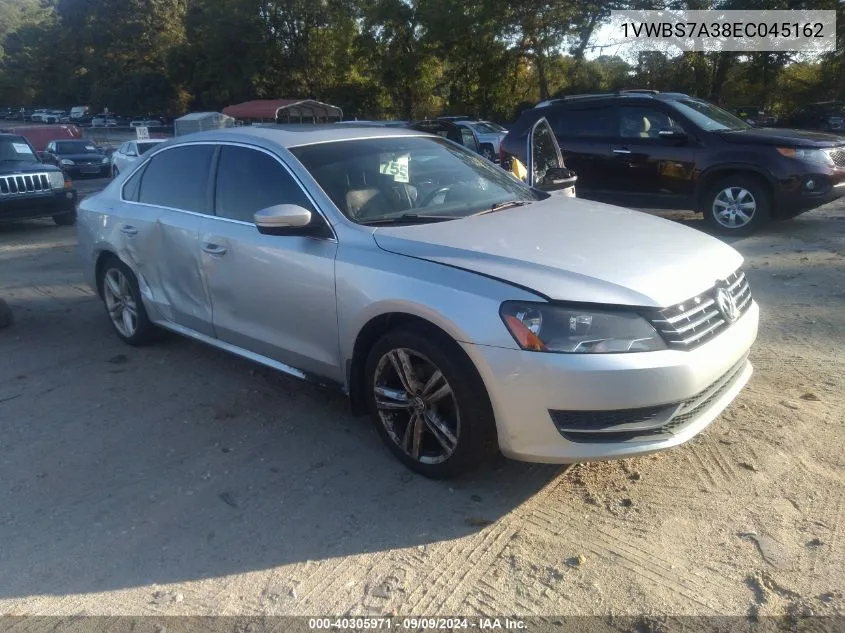 2014 Volkswagen Passat 1.8T Se VIN: 1VWBS7A38EC045162 Lot: 40305971