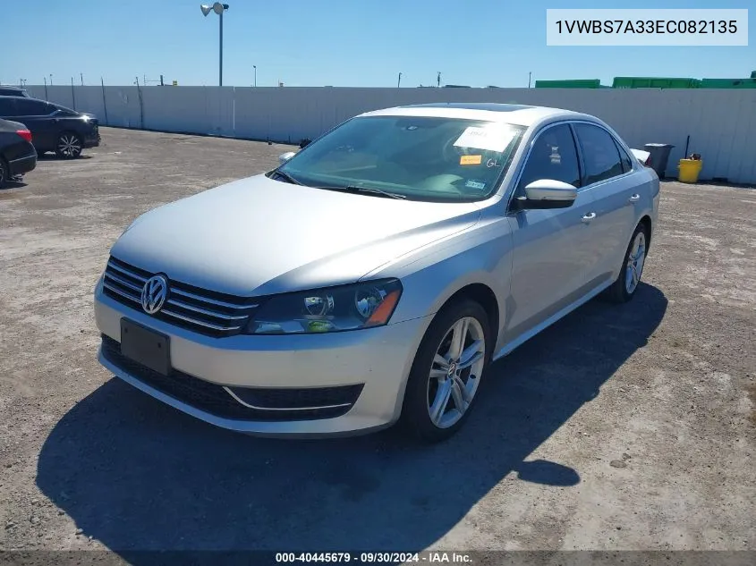 2014 Volkswagen Passat 1.8T Se VIN: 1VWBS7A33EC082135 Lot: 40445679