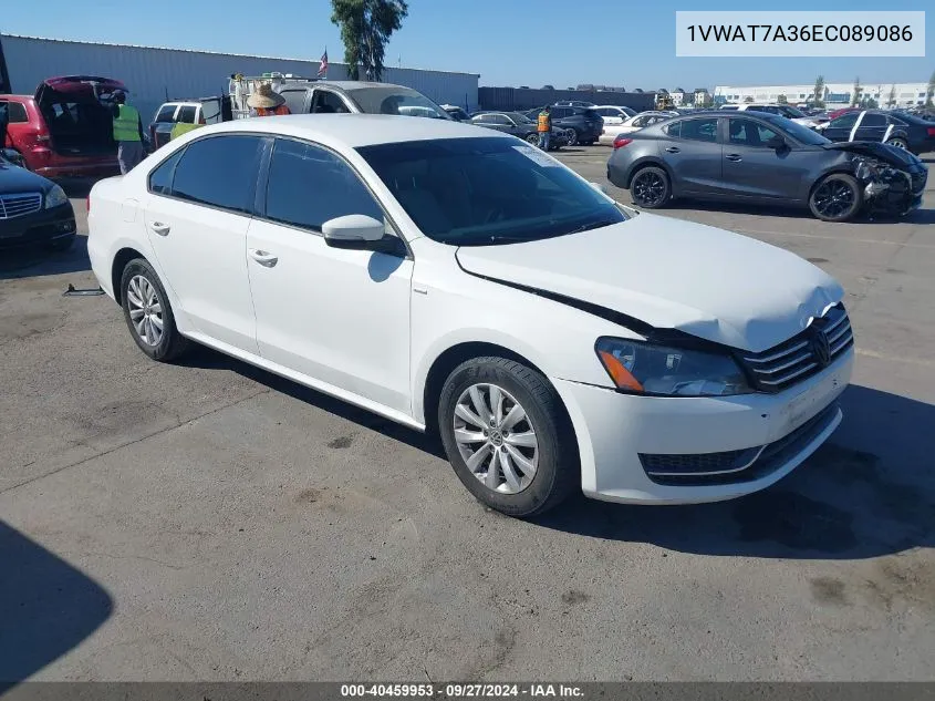 2014 Volkswagen Passat 1.8T Wolfsburg Edition VIN: 1VWAT7A36EC089086 Lot: 40459953