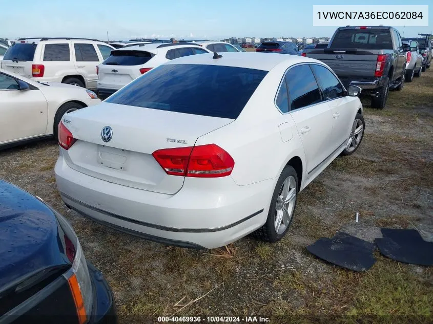 2014 Volkswagen Passat 2.0L Tdi Sel Premium VIN: 1VWCN7A36EC062084 Lot: 40469936