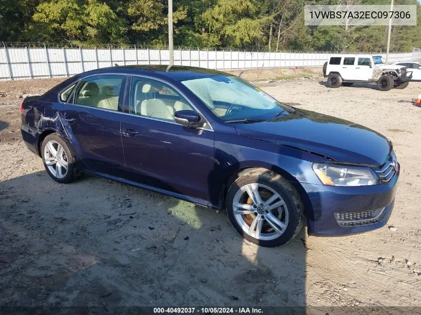 1VWBS7A32EC097306 2014 Volkswagen Passat 1.8T Se