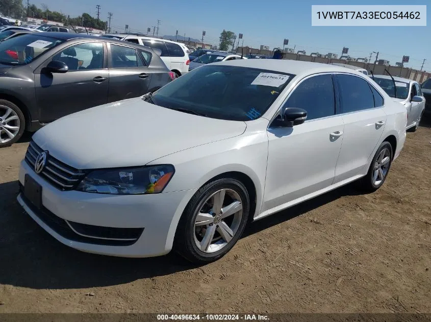 2014 Volkswagen Passat 1.8T Se VIN: 1VWBT7A33EC054462 Lot: 40496634