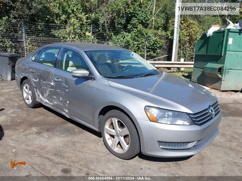 2014 Volkswagen Passat 1.8T Se VIN: 1VWBT7A38EC084296 Lot: 40584084