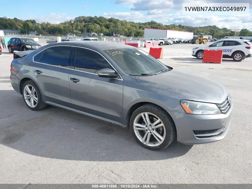 2014 Volkswagen Passat 2.0L Tdi Se VIN: 1VWBN7A3XEC049897 Lot: 40611888