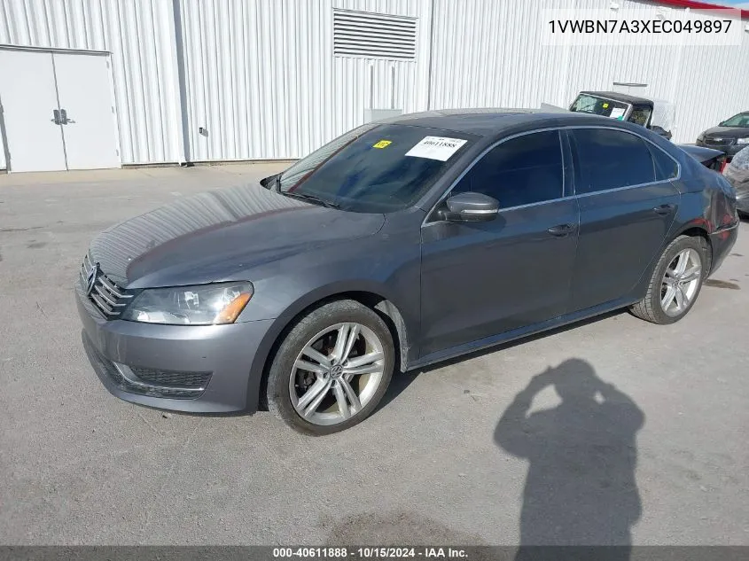 2014 Volkswagen Passat 2.0L Tdi Se VIN: 1VWBN7A3XEC049897 Lot: 40611888