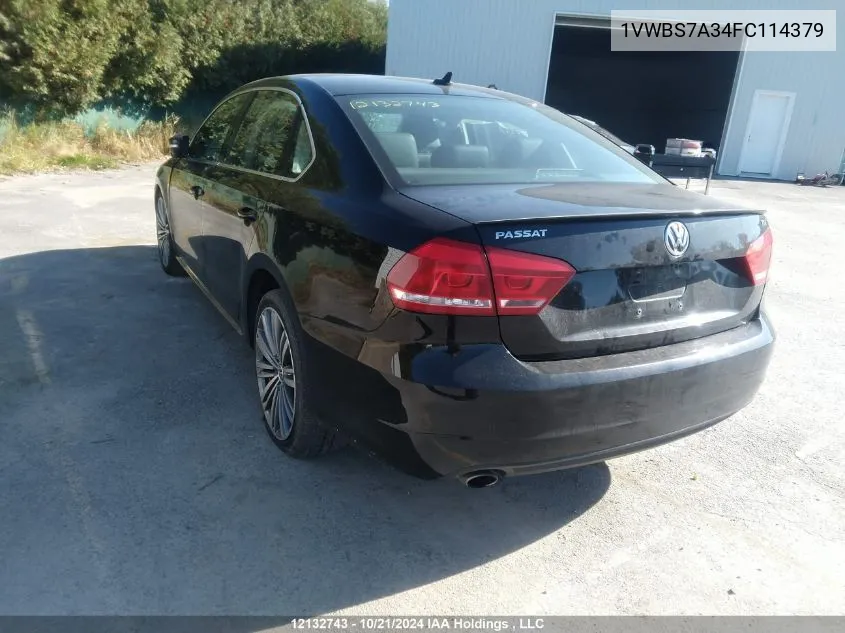 2015 Volkswagen Passat VIN: 1VWBS7A34FC114379 Lot: 12132743