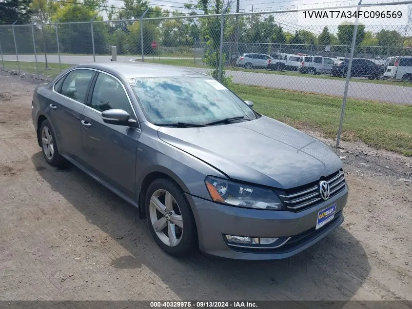 2015 Volkswagen Passat 1.8T Limited Edition VIN: 1VWAT7A34FC096569 Lot: 40329975