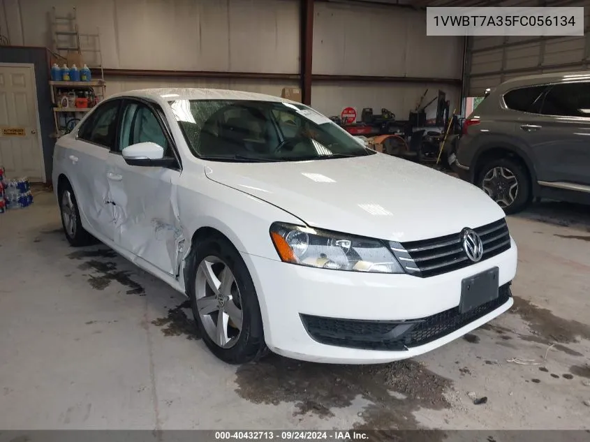 2015 Volkswagen Passat 1.8T Se VIN: 1VWBT7A35FC056134 Lot: 40432713