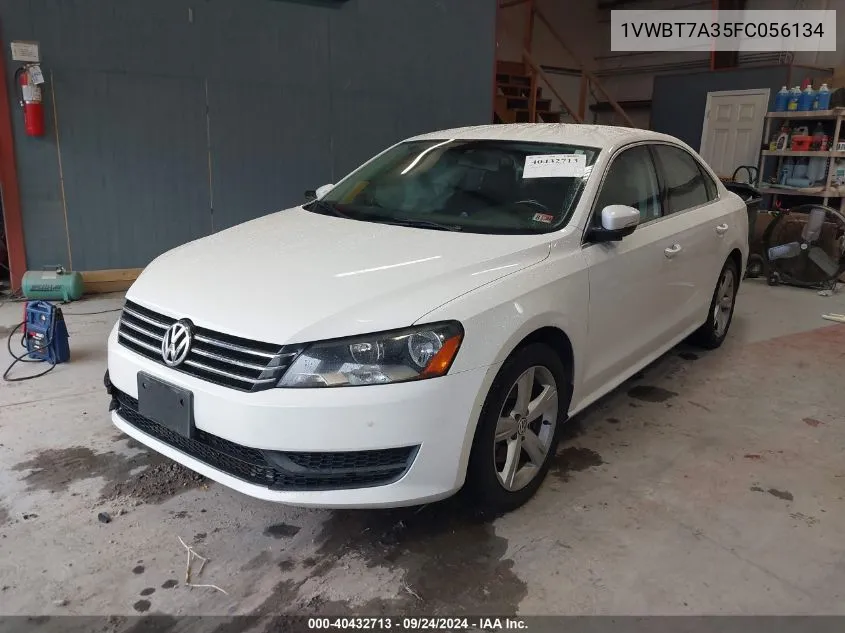 2015 Volkswagen Passat 1.8T Se VIN: 1VWBT7A35FC056134 Lot: 40432713