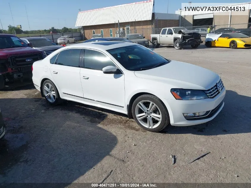 2015 Volkswagen Passat 2.0L Tdi Sel Premium VIN: 1VWCV7A3XFC044513 Lot: 40471251