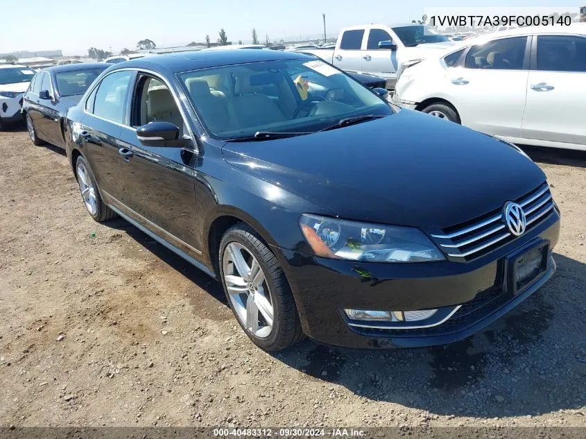 2015 Volkswagen Passat 1.8T Se VIN: 1VWBT7A39FC005140 Lot: 40483312