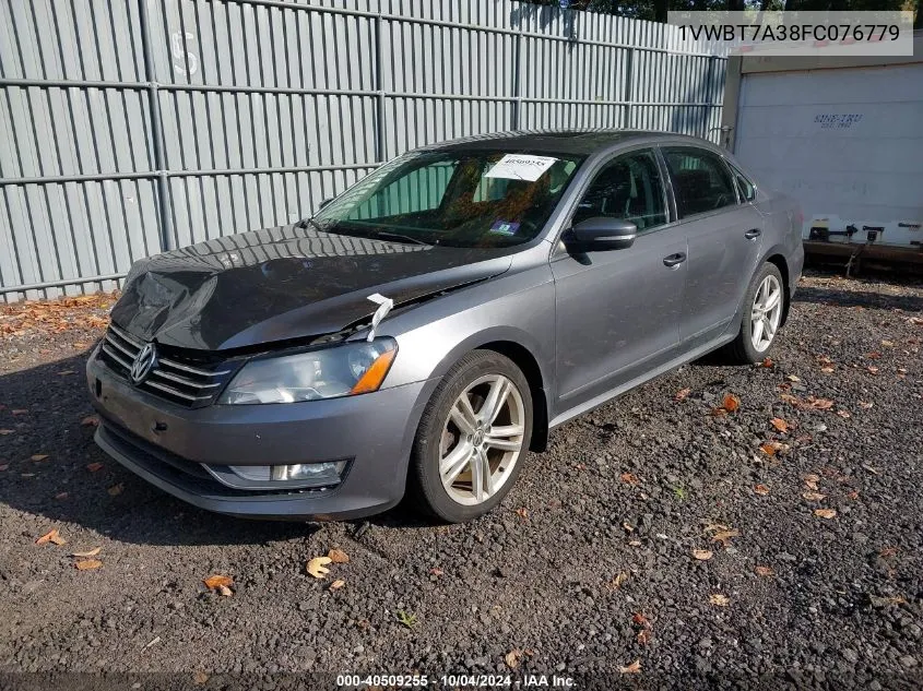 2015 Volkswagen Passat 1.8T Se VIN: 1VWBT7A38FC076779 Lot: 40509255