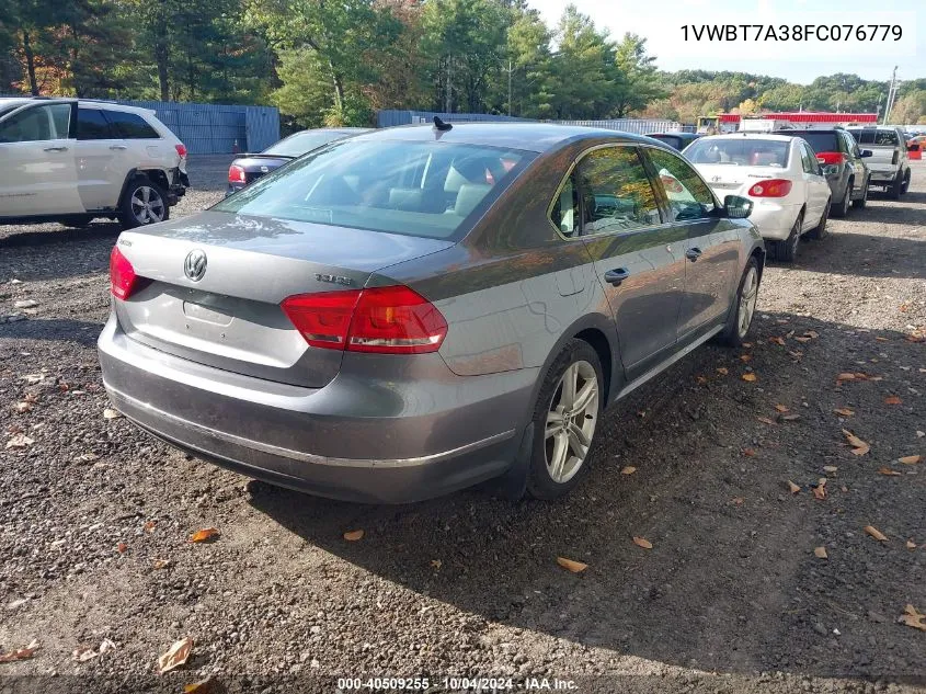 1VWBT7A38FC076779 2015 Volkswagen Passat 1.8T Se