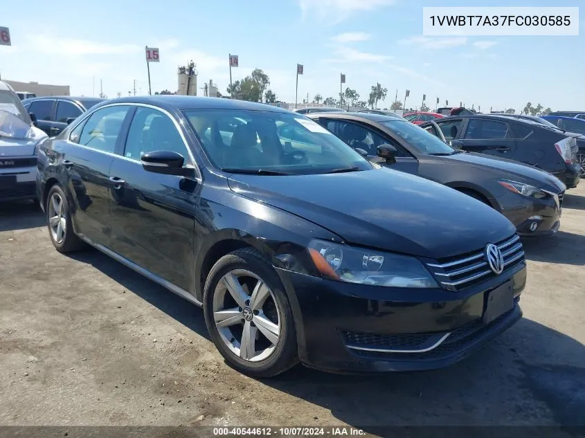 2015 Volkswagen Passat 1.8T Se VIN: 1VWBT7A37FC030585 Lot: 40544612