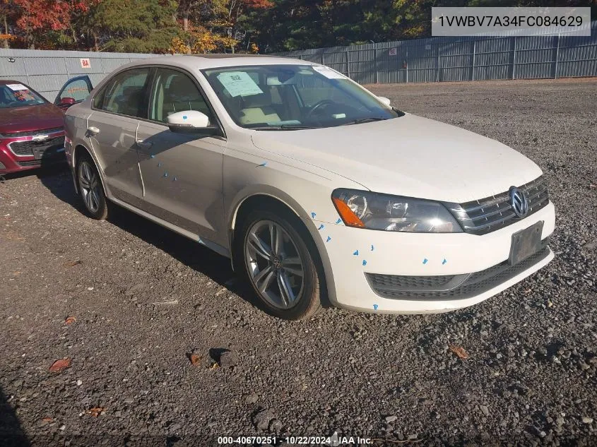 2015 Volkswagen Passat 2.0L Tdi Se VIN: 1VWBV7A34FC084629 Lot: 40670251