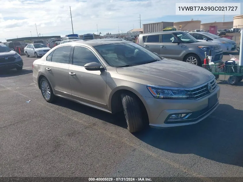 2016 Volkswagen Passat 1.8T Se VIN: 1VWBT7A39GC021727 Lot: 40005029