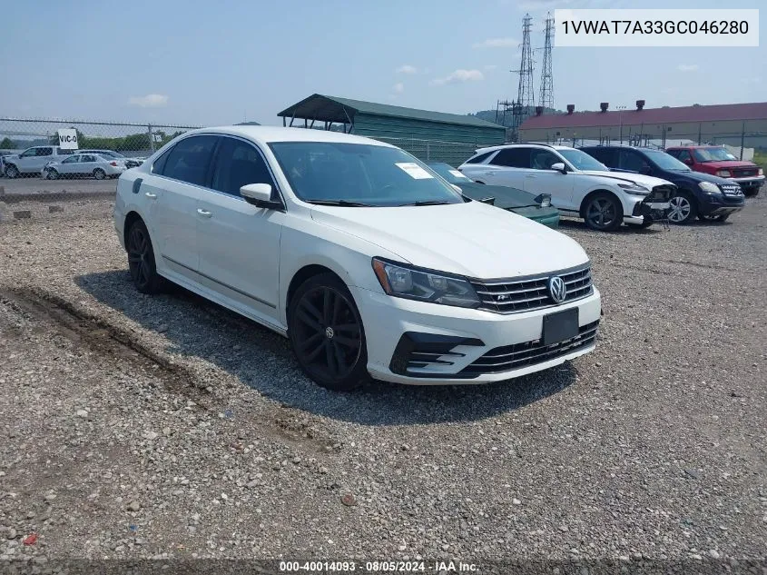 2016 Volkswagen Passat 1.8T R-Line W/Comfort Pkg VIN: 1VWAT7A33GC046280 Lot: 40014093