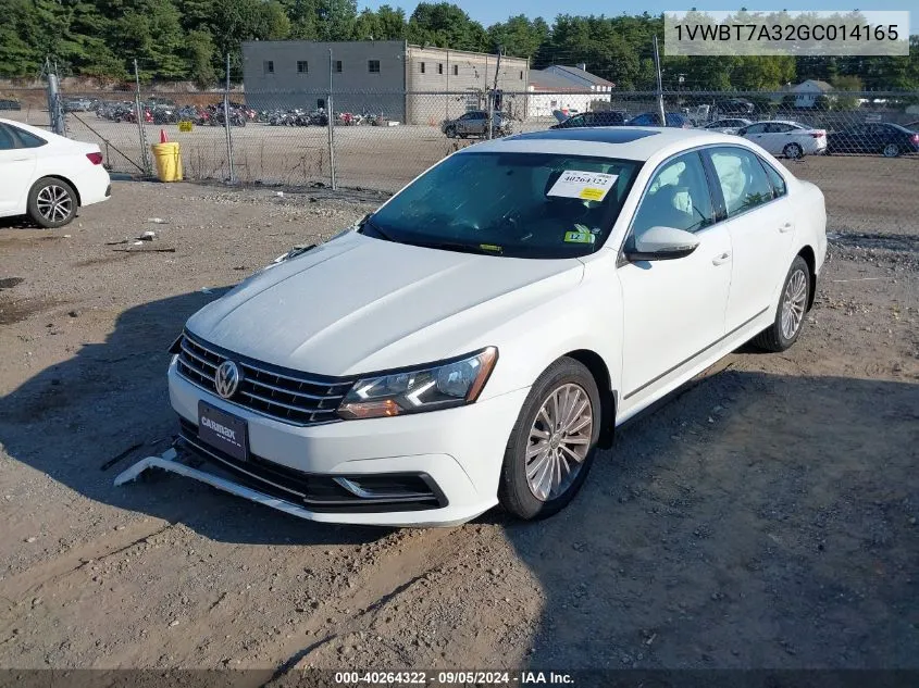 2016 Volkswagen Passat 1.8T Se VIN: 1VWBT7A32GC014165 Lot: 40264322