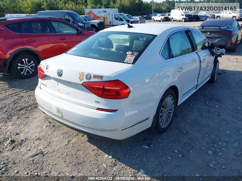 2016 Volkswagen Passat 1.8T Se VIN: 1VWBT7A32GC014165 Lot: 40264322