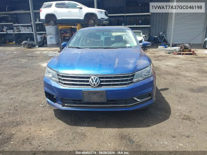 2016 Volkswagen Passat 1.8T S VIN: 1VWAT7A37GC046198 Lot: 40453774