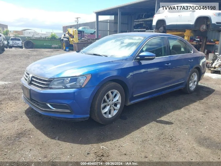 2016 Volkswagen Passat 1.8T S VIN: 1VWAT7A37GC046198 Lot: 40453774