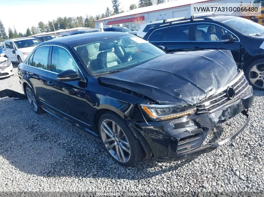 2016 Volkswagen Passat 1.8T R-Line/1.8T S VIN: 1VWAT7A31GC066480 Lot: 40504957