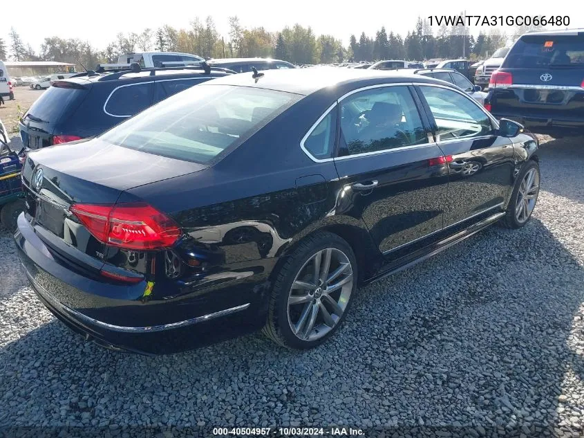 1VWAT7A31GC066480 2016 Volkswagen Passat 1.8T R-Line/1.8T S