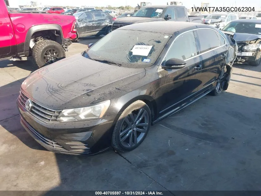 2016 Volkswagen Passat 1.8T R-Line VIN: 1VWAT7A35GC062304 Lot: 40705597