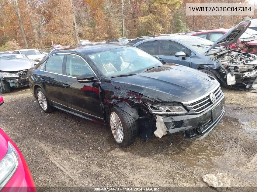 2016 Volkswagen Passat 1.8T Se VIN: 1VWBT7A33GC047384 Lot: 40724473