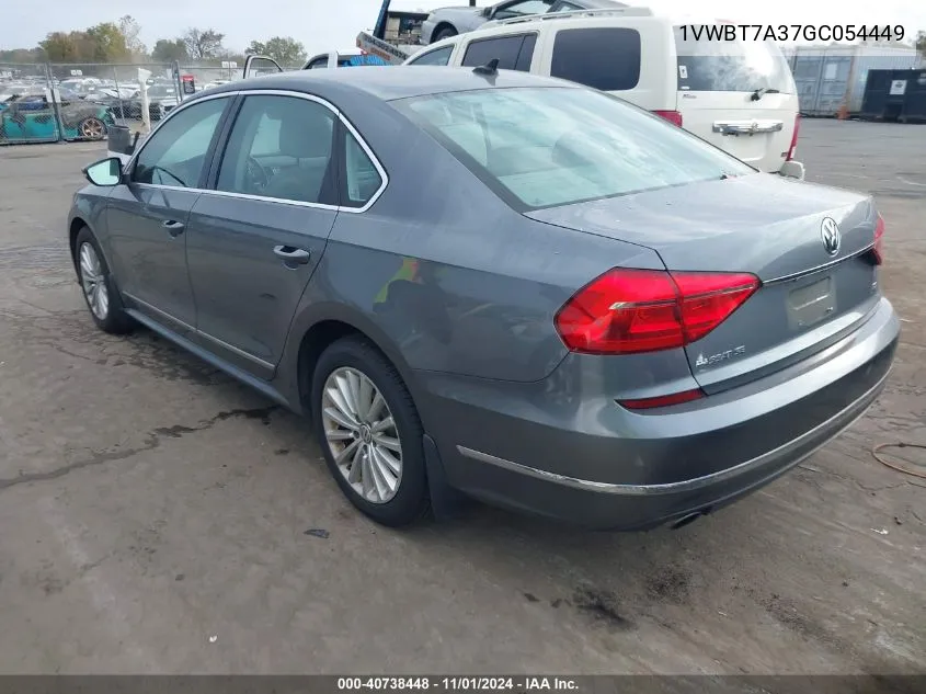 2016 Volkswagen Passat 1.8T Se VIN: 1VWBT7A37GC054449 Lot: 40738448