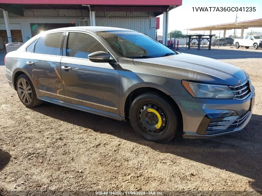 2016 Volkswagen Passat 1.8T R-Line VIN: 1VWAT7A36GC041235 Lot: 40784350