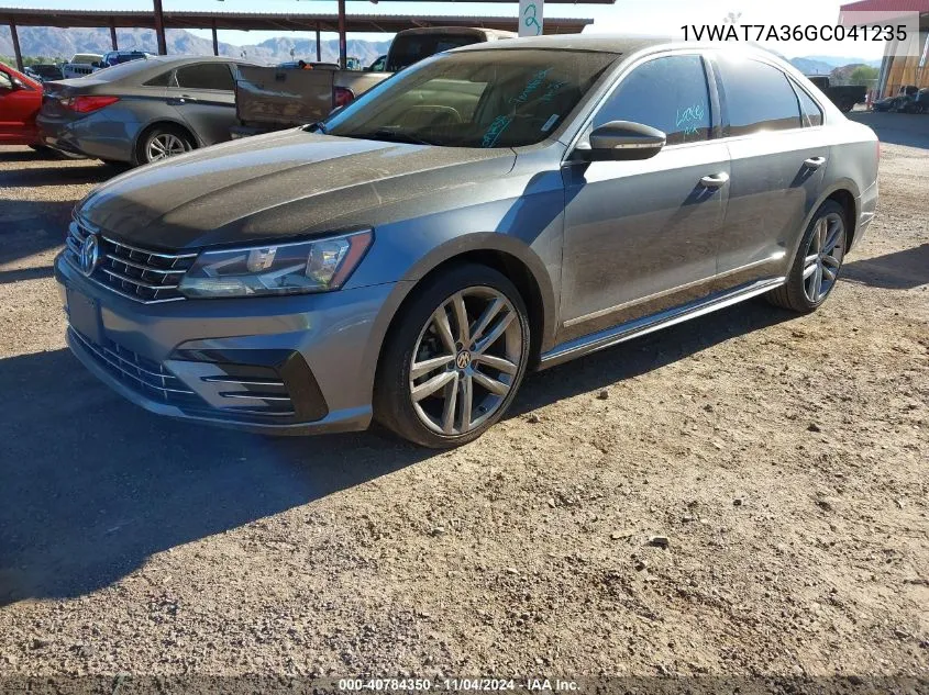 2016 Volkswagen Passat 1.8T R-Line VIN: 1VWAT7A36GC041235 Lot: 40784350