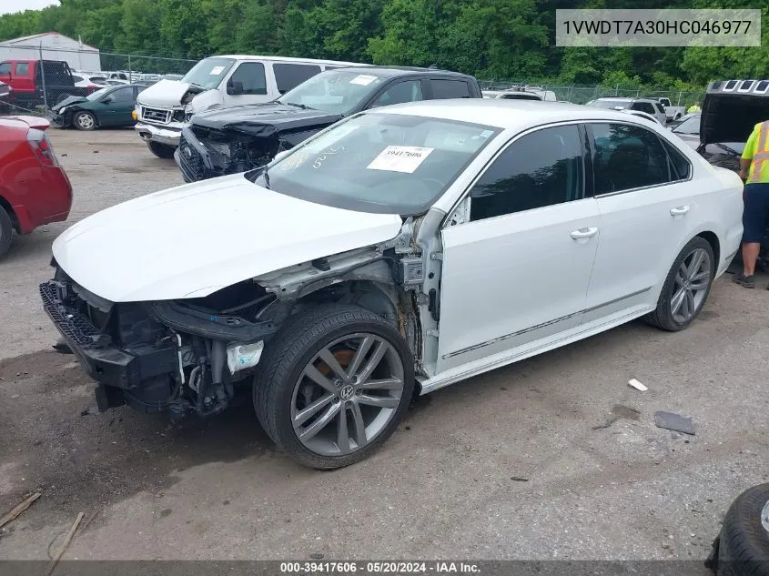 1VWDT7A30HC046977 2017 Volkswagen Passat 1.8T R-Line