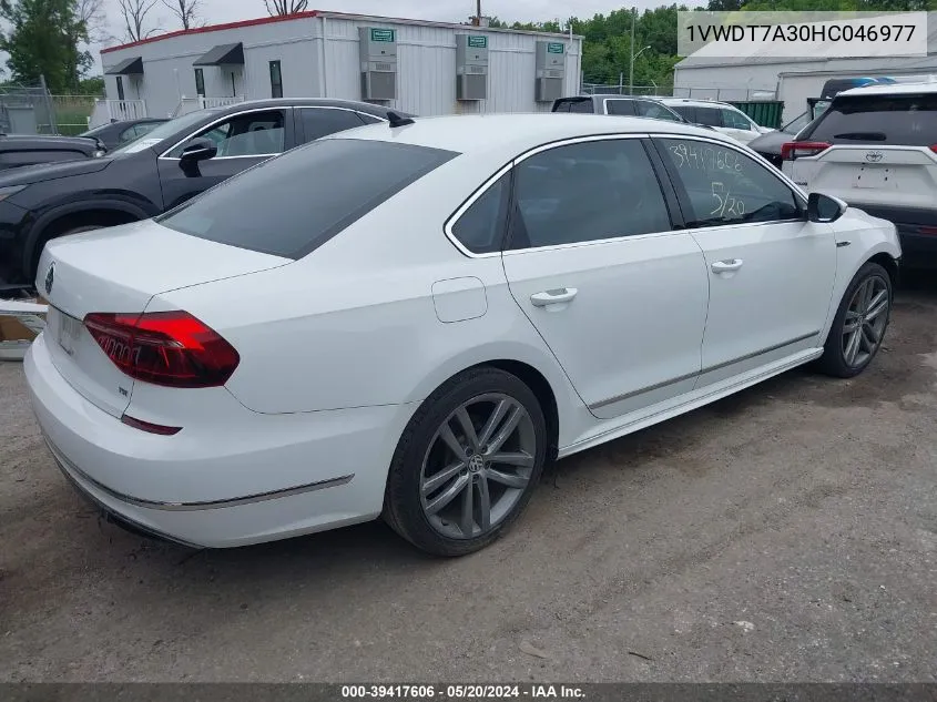 1VWDT7A30HC046977 2017 Volkswagen Passat 1.8T R-Line