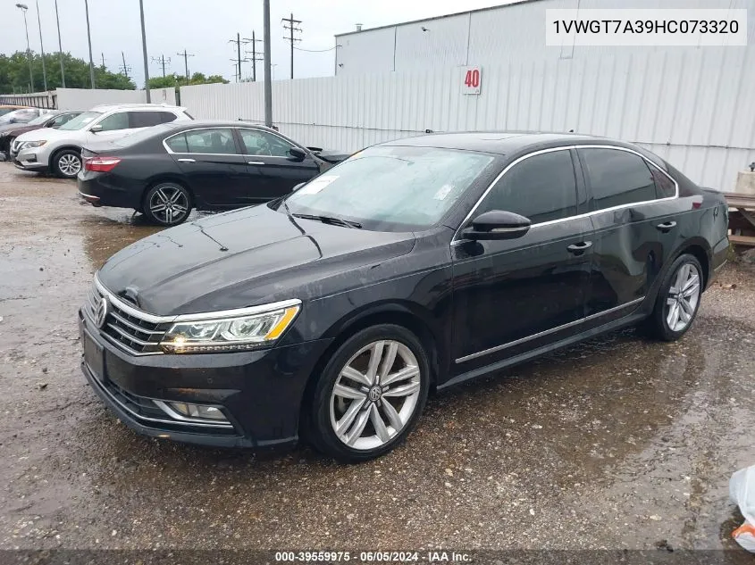 2017 Volkswagen Passat 1.8T Se VIN: 1VWGT7A39HC073320 Lot: 39559975