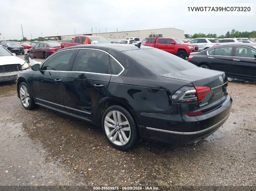 1VWGT7A39HC073320 2017 Volkswagen Passat 1.8T Se