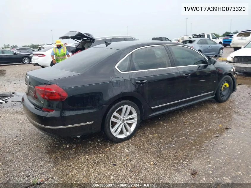 1VWGT7A39HC073320 2017 Volkswagen Passat 1.8T Se