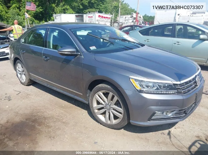 1VWCT7A38HC073307 2017 Volkswagen Passat 1.8T Sel Premium