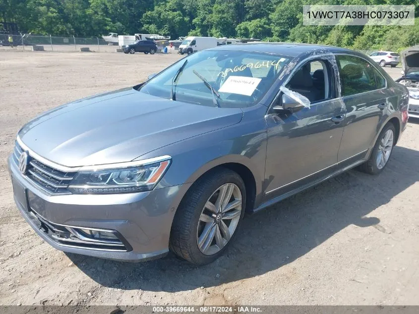 1VWCT7A38HC073307 2017 Volkswagen Passat 1.8T Sel Premium